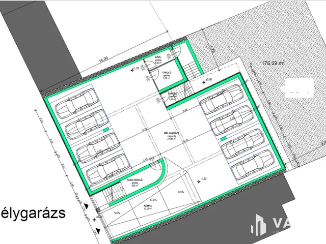 Eladó telek Debrecen, Belváros 535 nm