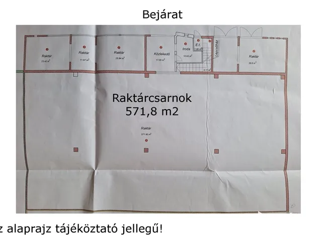 Eladó kereskedelmi és ipari ingatlan Békéscsaba, Oncsakertek 844 nm