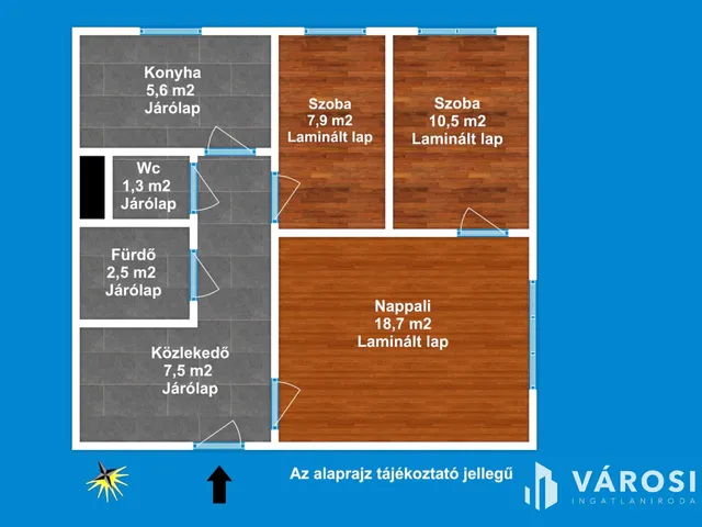 Eladó lakás Szeged, Északi városrész 53 nm