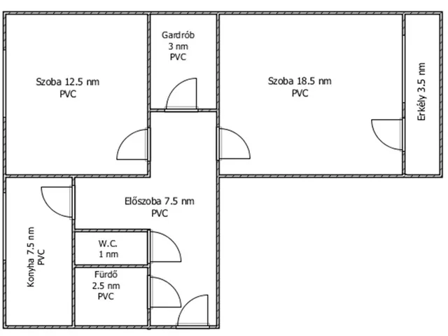 Eladó lakás Salgótarján 55 nm