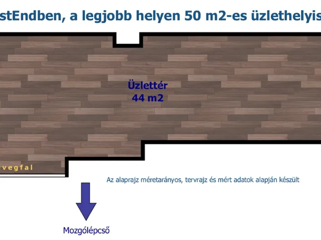 Kiadó kereskedelmi és ipari ingatlan Budapest VI. kerület 50 nm