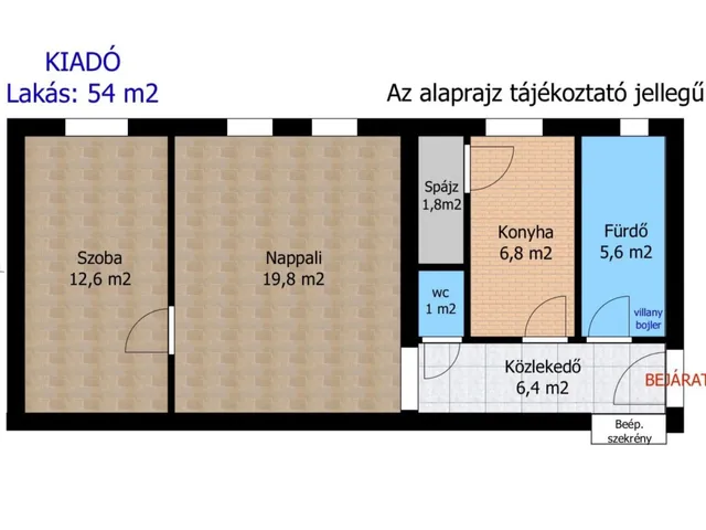 Kiadó lakás Győr, Gyárváros 54 nm