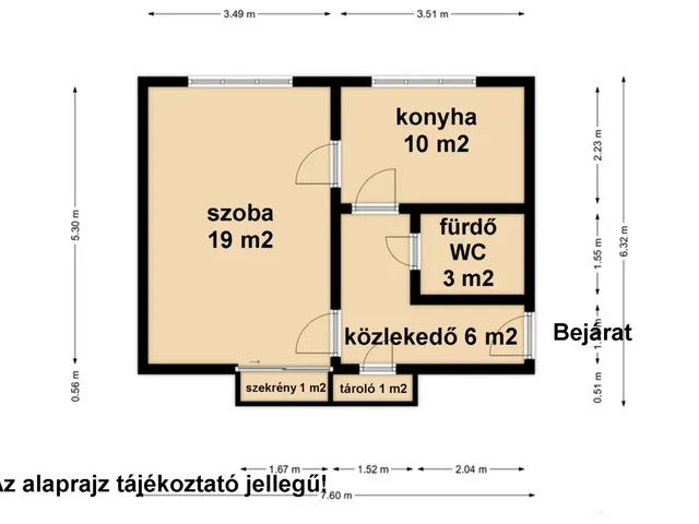 Kiadó lakás Békéscsaba, Kazinczy-lakótelep 40 nm