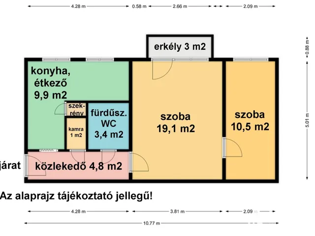 Eladó lakás Békéscsaba, Belváros 48 nm