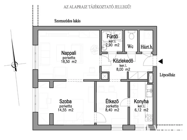 Kiadó lakás Hódmezővásárhely 60 nm