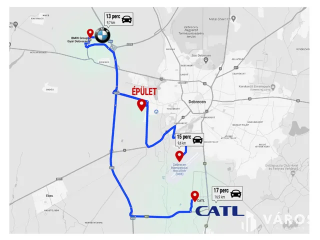 Eladó kereskedelmi és ipari ingatlan Debrecen 6000 nm