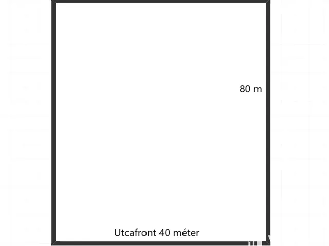 Kiadó telek Bocskaikert 3200 nm