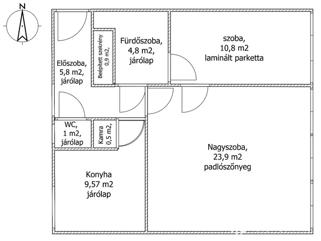 Eladó lakás Salgótarján 56 nm