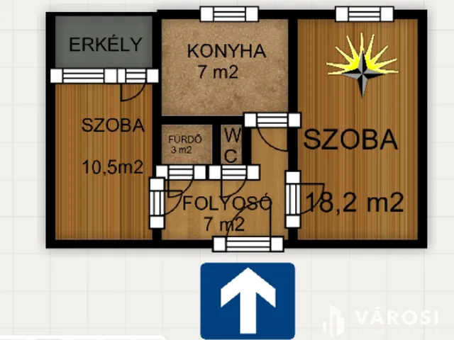 Eladó lakás Szeged, Tarján 48 nm