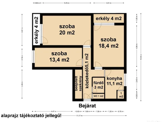 Eladó lakás Orosháza 83 nm
