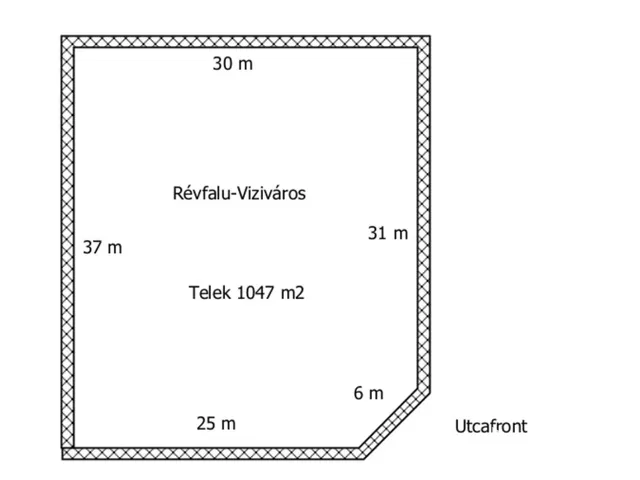 Eladó telek Győr, Révfalu 1047 nm
