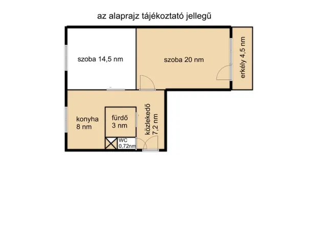 Kiadó lakás Gyula, Törökzug 55 nm