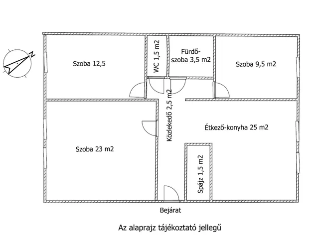 Kiadó lakás Debrecen, Wesselényi-lakótelep 78 nm