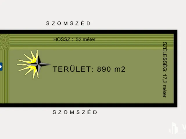 Eladó telek Hódmezővásárhely 890 nm
