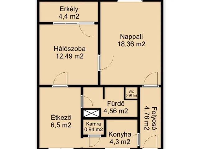 Kiadó lakás Hódmezővásárhely 58 nm