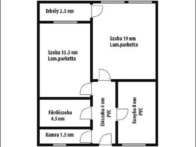 Kiadó lakás Salgótarján 54 nm