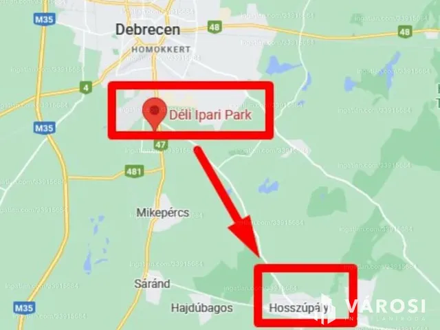 Eladó kereskedelmi és ipari ingatlan Hosszúpályi 165138 nm