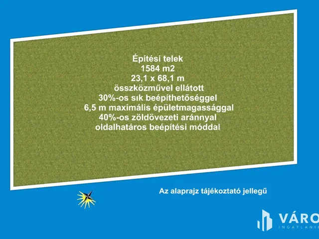 Eladó telek Deszk 1584 nm
