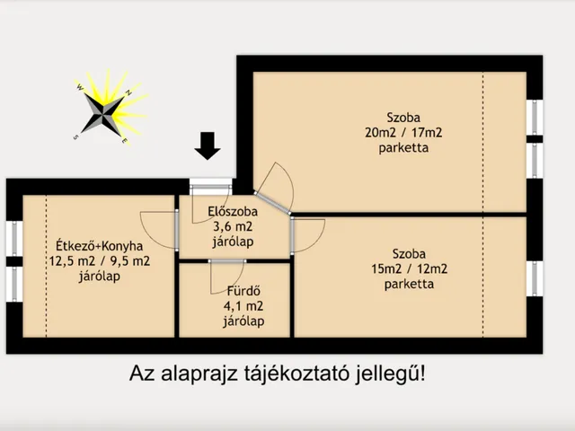 Eladó lakás Szeged, Felsőváros 45 nm
