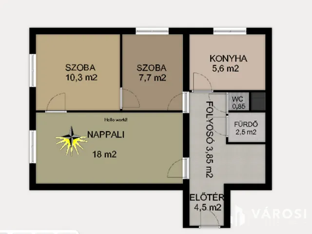 Eladó lakás Hódmezővásárhely 53 nm