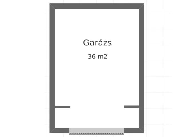 Eladó garázs Hódmezővásárhely 36 nm