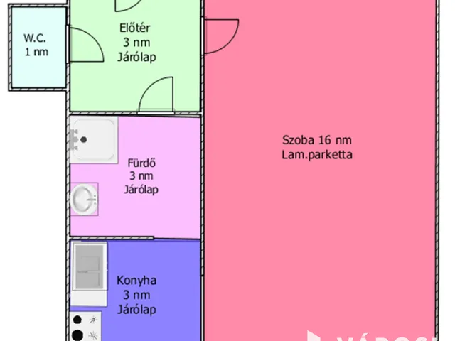 Kiadó lakás Salgótarján 26 nm