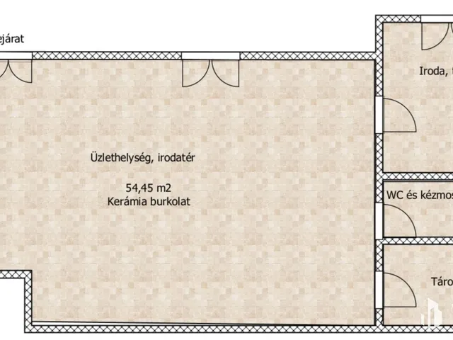 Kiadó kereskedelmi és ipari ingatlan Győr, Nádorváros 54 nm
