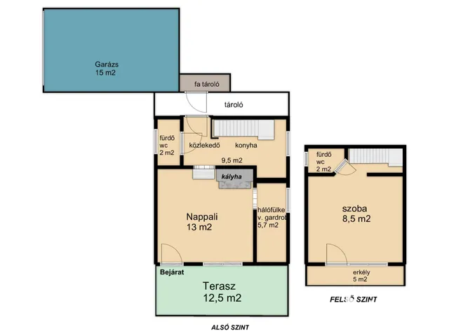 Eladó mezőgazdasági ingatlan Felsőörs 45 nm