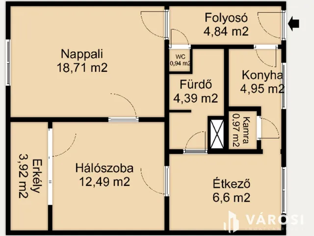 Eladó lakás Hódmezővásárhely 58 nm