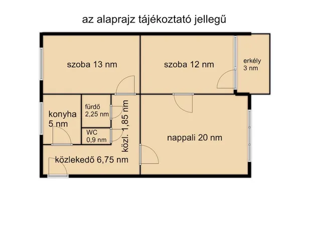 Eladó lakás Budapest XIII. kerület, Angyalföld 68 nm