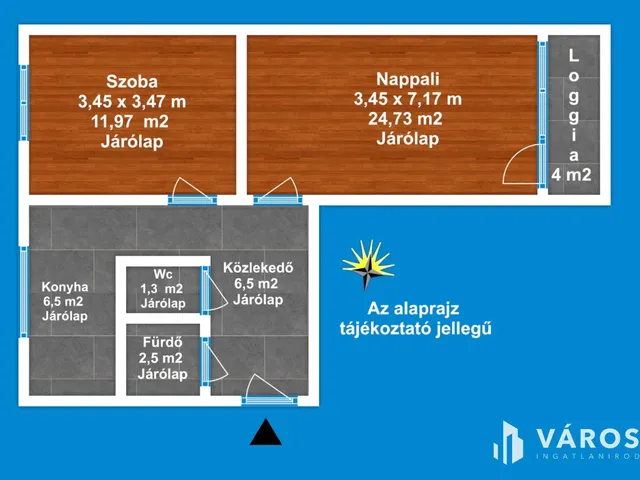 Eladó lakás Algyő 55 nm