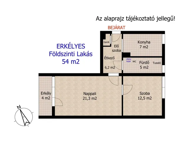 Eladó lakás Győr, Gyárváros 54 nm