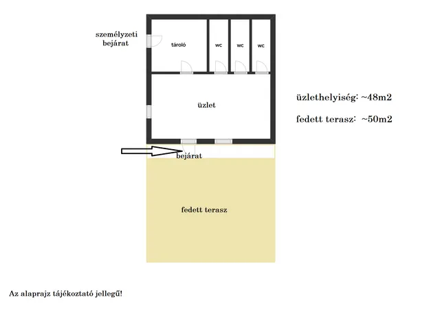Eladó kereskedelmi és ipari ingatlan Győr, Szabadhegy 48 nm