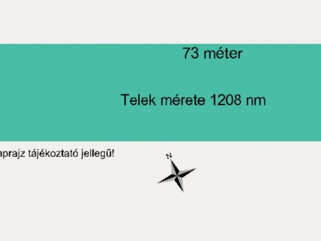 Eladó telek Szeged, Tápé 1208 nm