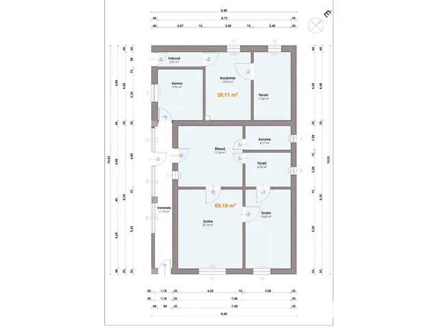 Eladó ház Vámosszabadi 120 nm