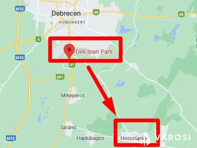 Eladó mezőgazdasági ingatlan Hosszúpályi 165138 nm