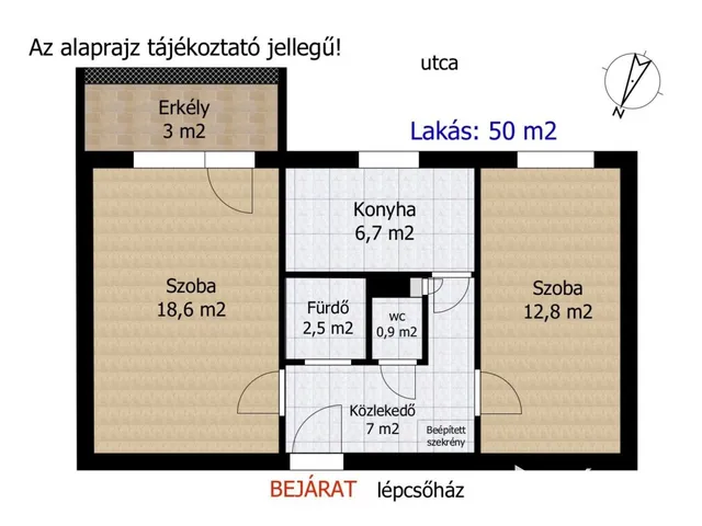 Eladó lakás Győr, Adyváros 50 nm