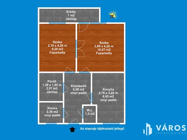 Eladó lakás Szeged, Móraváros 43 nm