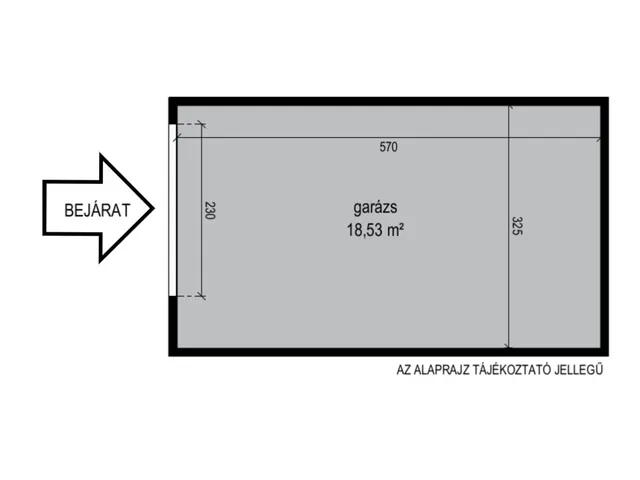 Eladó garázs Győr, Belváros 18 nm