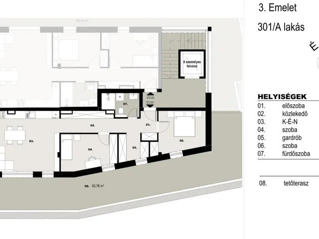 Eladó lakás Debrecen, Postakert 68 nm
