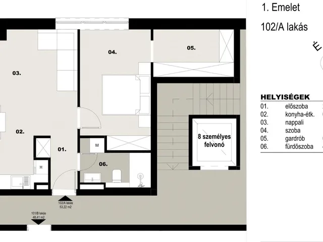 Eladó lakás Debrecen, Postakert 53 nm