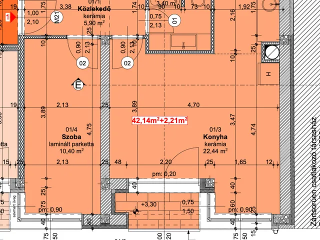 Eladó lakás Szeged, Felsőváros 42 nm