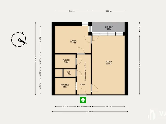 Kiadó lakás Szeged 52 nm