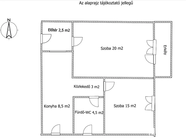Kiadó lakás Debrecen, Nagyerdő 51 nm