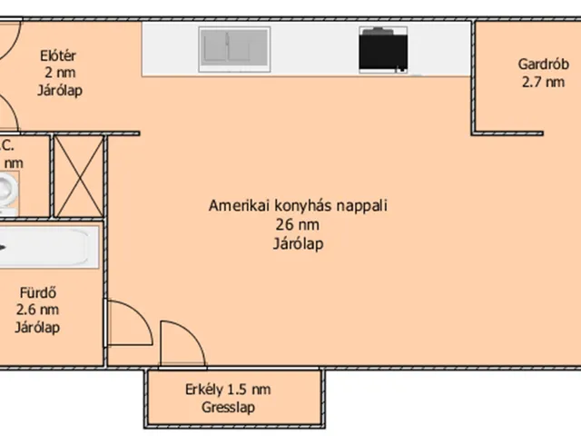 Eladó lakás Salgótarján 34 nm