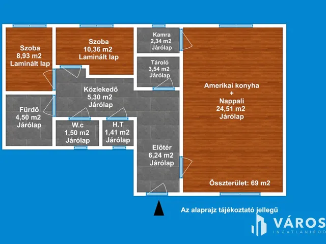 Eladó lakás Hódmezővásárhely 69 nm