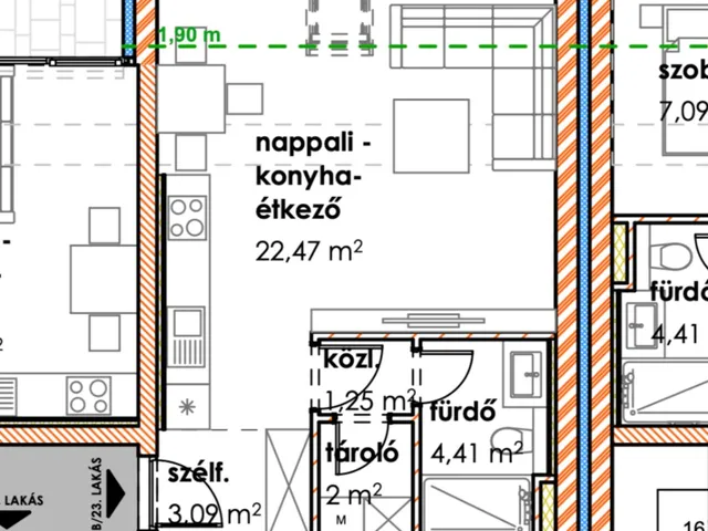 Eladó lakás Makó 34 nm