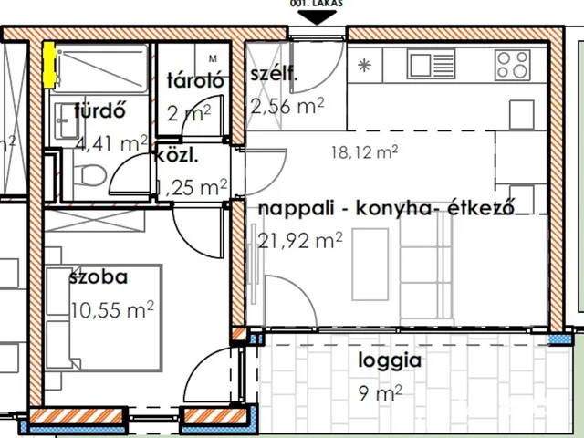 Eladó lakás Makó 52 nm