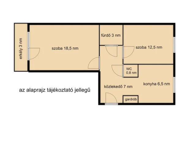 Kiadó lakás Békéscsaba, Belváros 52 nm