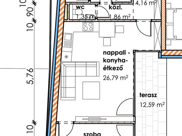 Eladó lakás Makó 59 nm